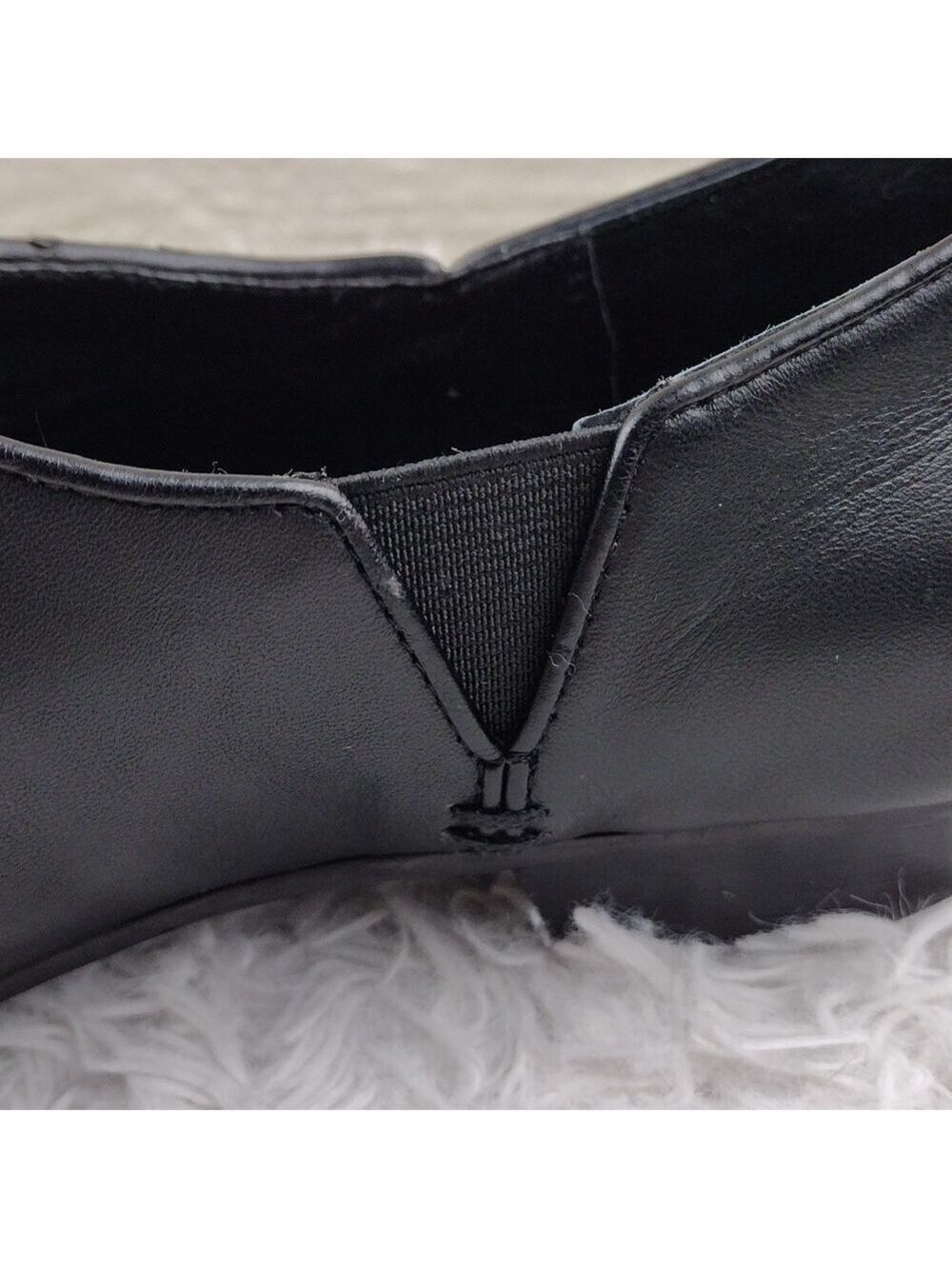 Kelsi Dagger Brooklyn Odin Black Leather Upper Pointed-Toe Slip On Loafer Shoes - Picture 13 of 16